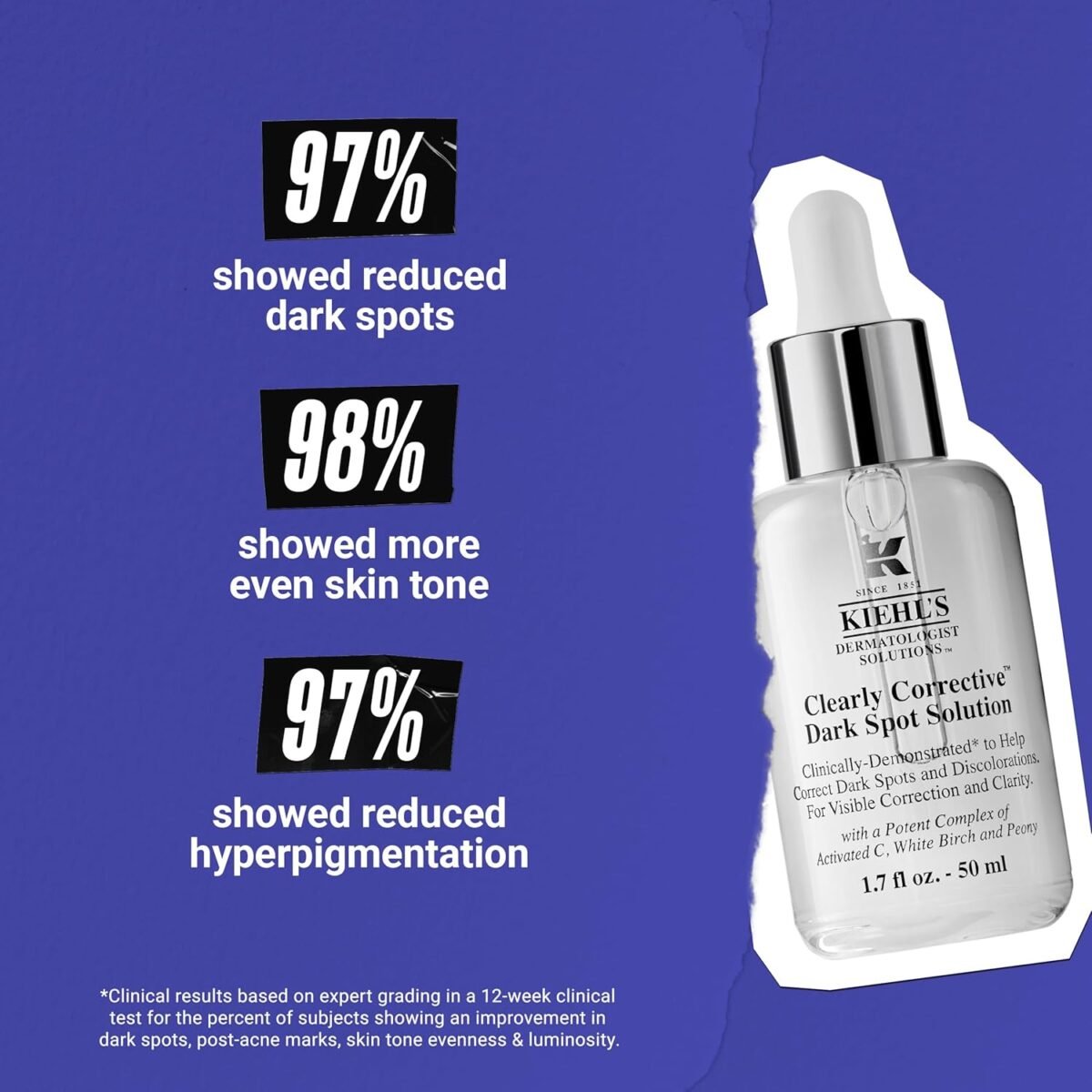 Kiehl's Clearly Corrective Dark Spot Serum, Paraben-free, Mineral Oil-free - Image 7