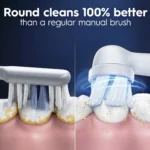 Oral-B iO Gum & Sensitive Replacement Heads, Electric Toothbrush Brush Heads, White, 4 Count - Image 9