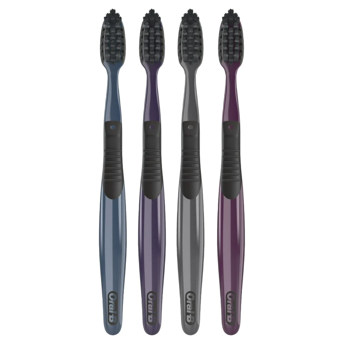 Oral-B Charcoal Toothbrush, Soft, 4 Count, for Adults & Children 3+ - Image 2