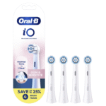 Oral-B iO Gum & Sensitive Replacement Heads, Electric Toothbrush Brush Heads, White, 4 Count