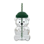 2025 Bearista BEAR Glass Jar Cold Cup Tumbler with Straw