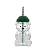 2025 Bearista BEAR Glass Jar Cold Cup Tumbler with Straw