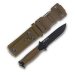 Gerber StrongArm Knife, Coyote Brown Serrated Fixed Blade