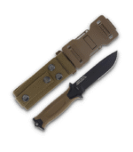 Gerber StrongArm Knife, Coyote Brown Serrated Fixed Blade