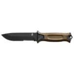Gerber StrongArm Knife, Coyote Brown Serrated Fixed Blade - Image 3